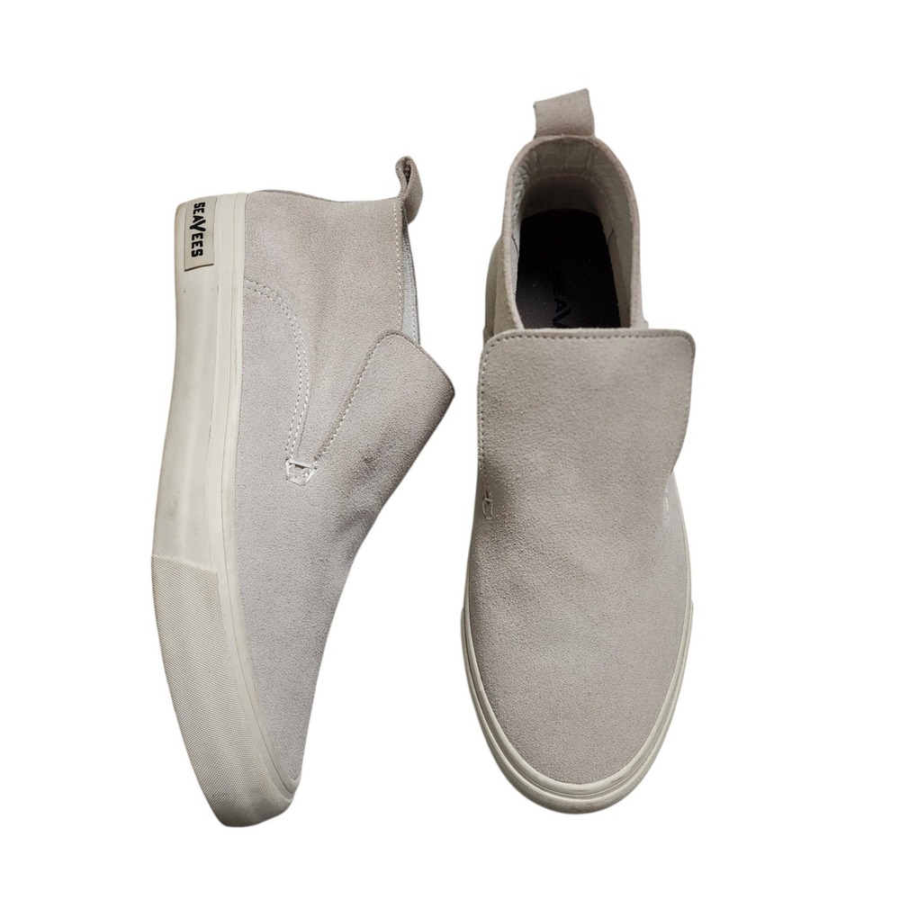 SeaVees Womens Huntington Middie Shoes Size 8.5 Suede Oyster Recycled Skater